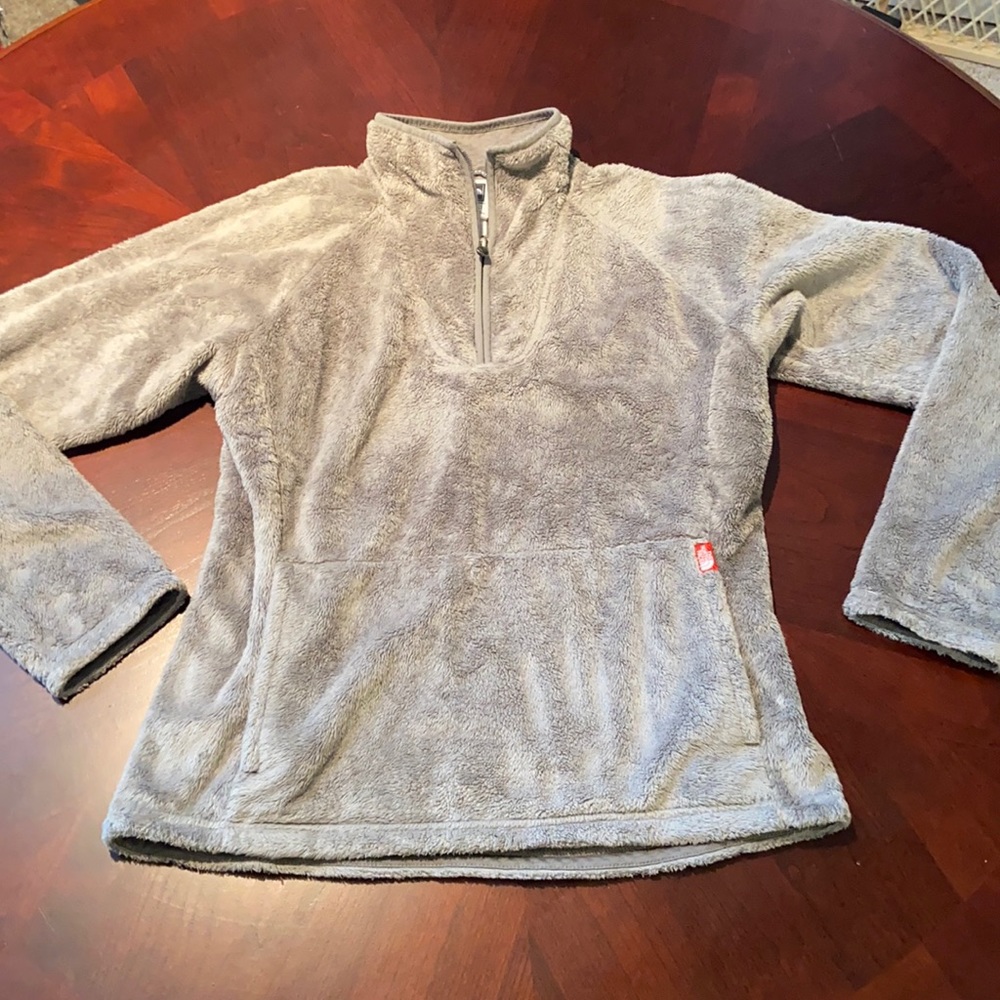 The North Face half-zip pullover.